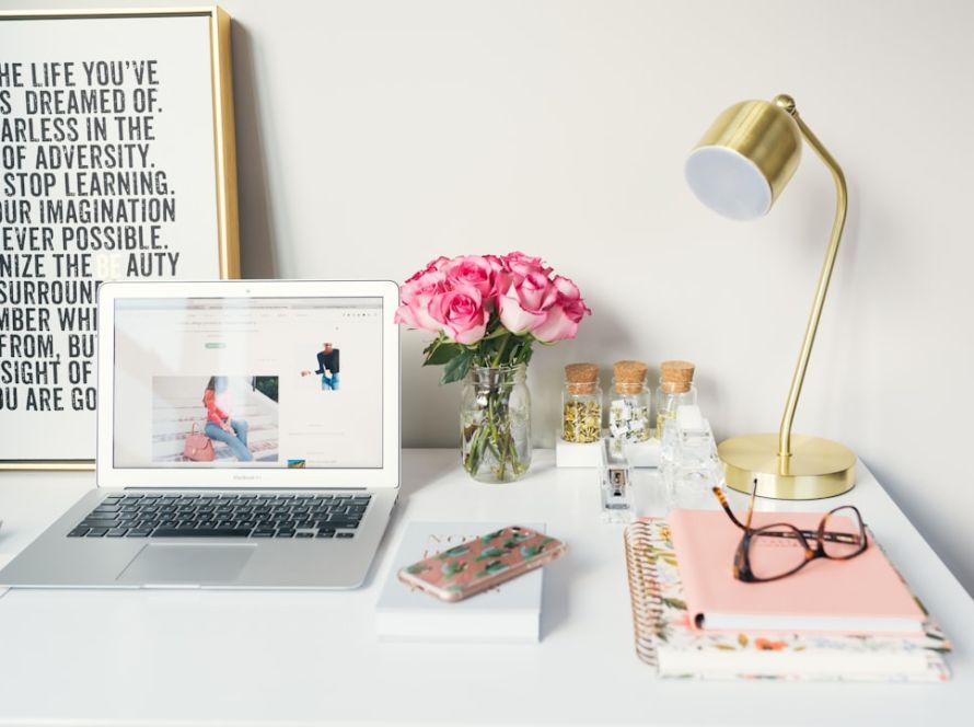 Organized Blogger Workstation